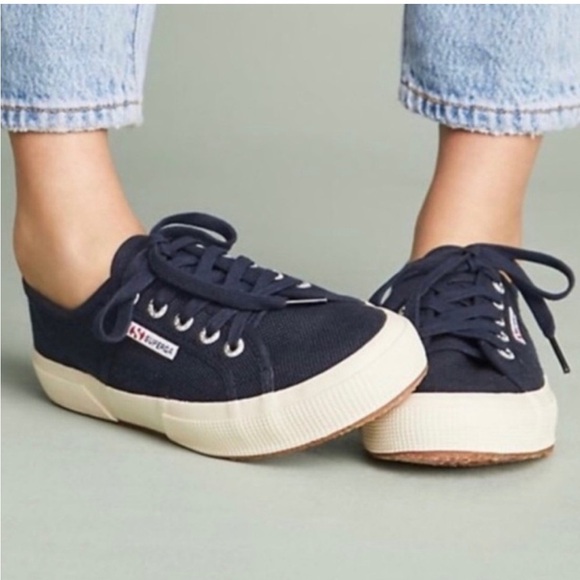 Superga Shoes - Superga | 2750 Cotu Classic Sneakers, Navy & Cream, NWT